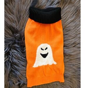 Halloween Ghost Dog Sweater sz M